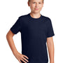 Sport-Tek Youth RacerMesh Moisture Wicking Short Sleeve Crewneck T-Shirt - True Navy Blue