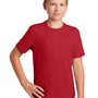 Sport-Tek Youth RacerMesh Moisture Wicking Short Sleeve Crewneck T-Shirt - True Red