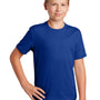 Sport-Tek Youth RacerMesh Moisture Wicking Short Sleeve Crewneck T-Shirt - True Royal Blue