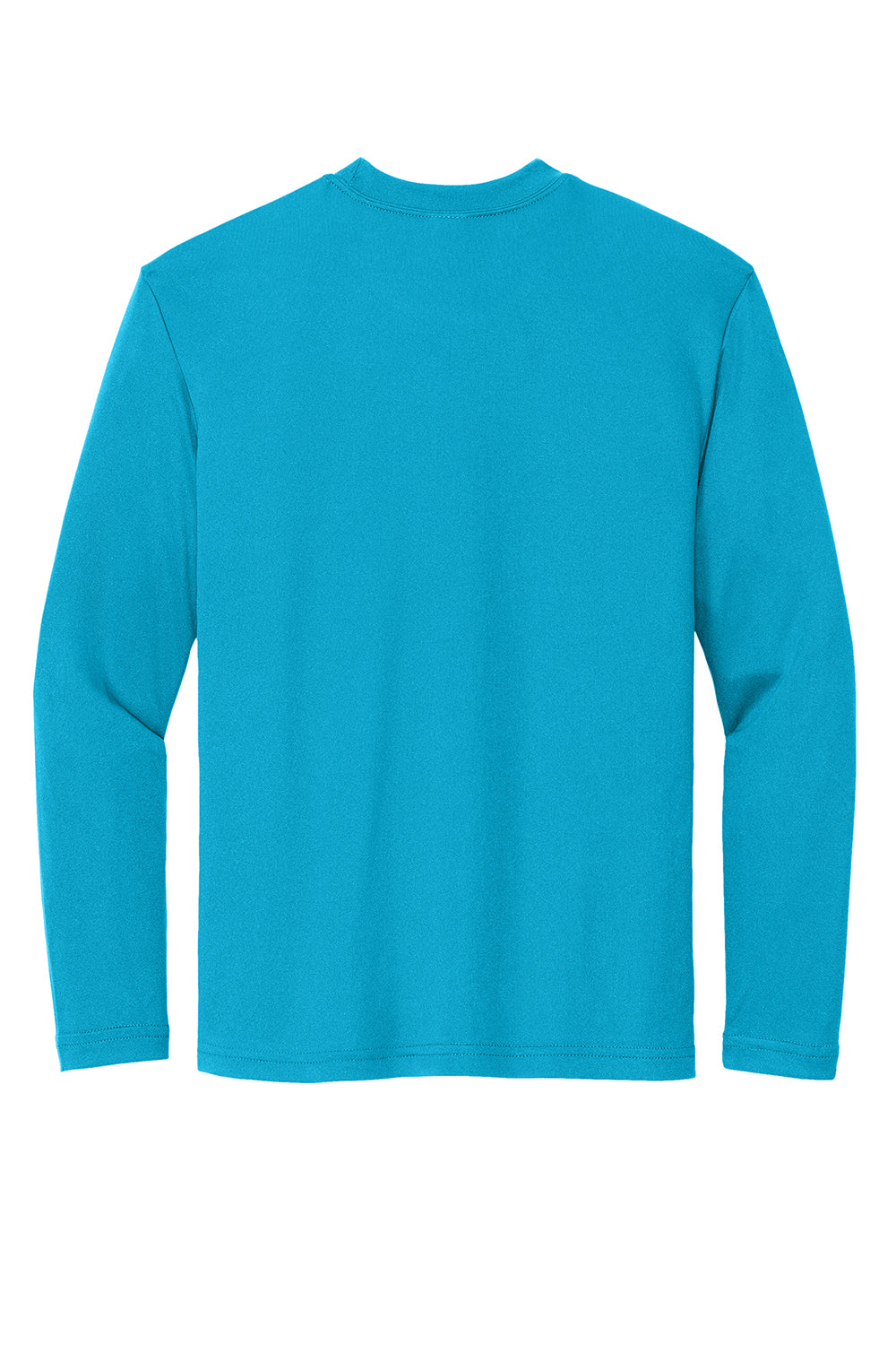 Sport-Tek YST350LS Youth Competitor Moisture Wicking Long Sleeve Crewneck T-Shirt Atomic Blue Flat Back