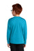 Sport-Tek YST350LS Youth Competitor Moisture Wicking Long Sleeve Crewneck T-Shirt Atomic Blue Model Back