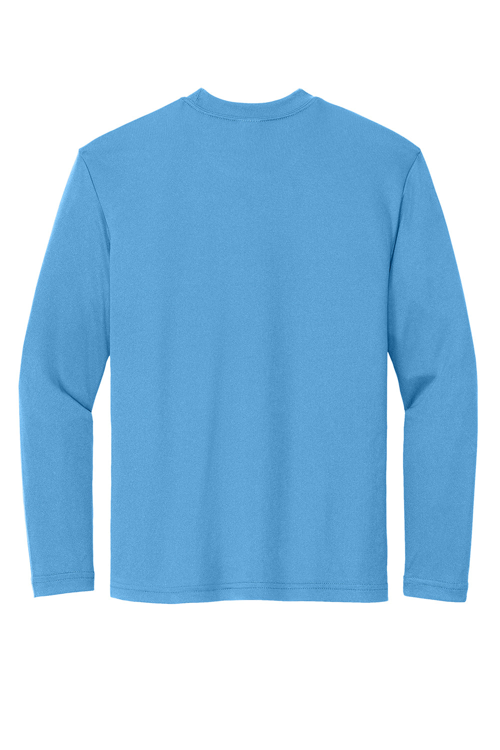 Sport-Tek YST350LS Youth Competitor Moisture Wicking Long Sleeve Crewneck T-Shirt Carolina Blue Flat Back