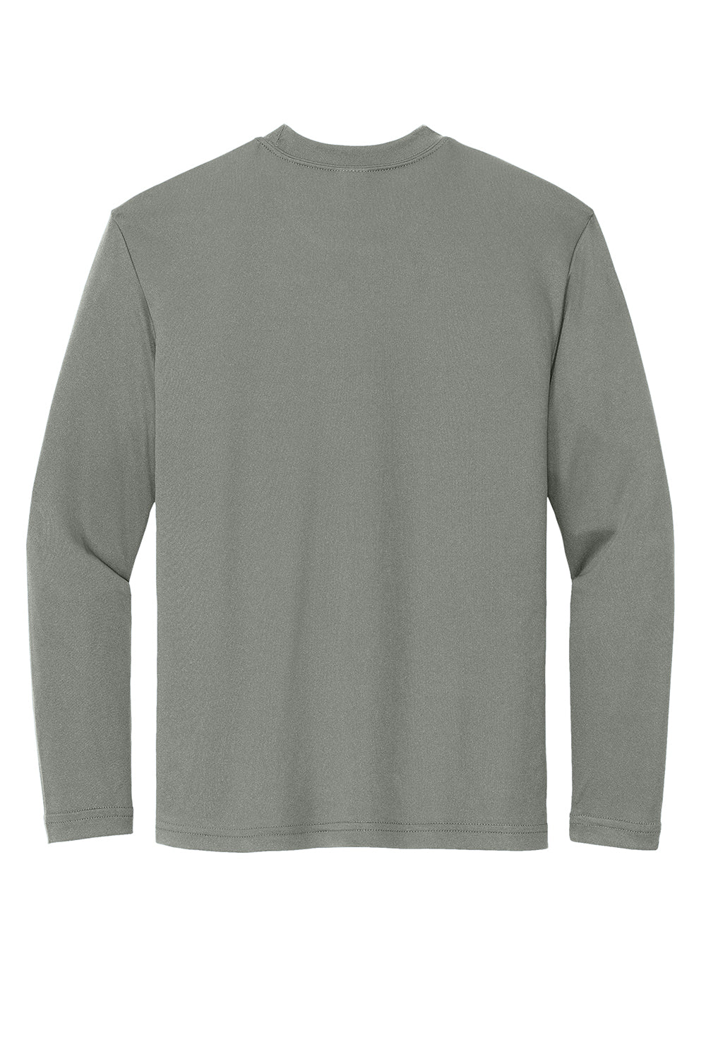 Sport-Tek YST350LS Youth Competitor Moisture Wicking Long Sleeve Crewneck T-Shirt Concrete Grey Flat Back