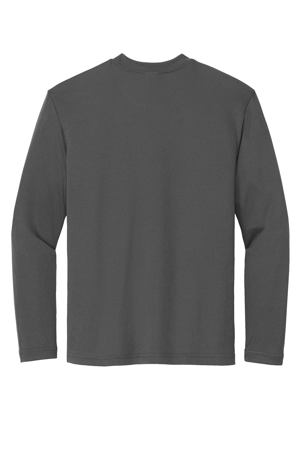 Sport-Tek YST350LS Youth Competitor Moisture Wicking Long Sleeve Crewneck T-Shirt Iron Grey Flat Back