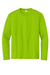 Sport-Tek YST350LS Youth Competitor Moisture Wicking Long Sleeve Crewneck T-Shirt Lime Shock Green Flat Front