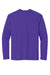 Sport-Tek YST350LS Youth Competitor Moisture Wicking Long Sleeve Crewneck T-Shirt Purple Flat Back