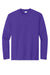 Sport-Tek YST350LS Youth Competitor Moisture Wicking Long Sleeve Crewneck T-Shirt Purple Flat Front