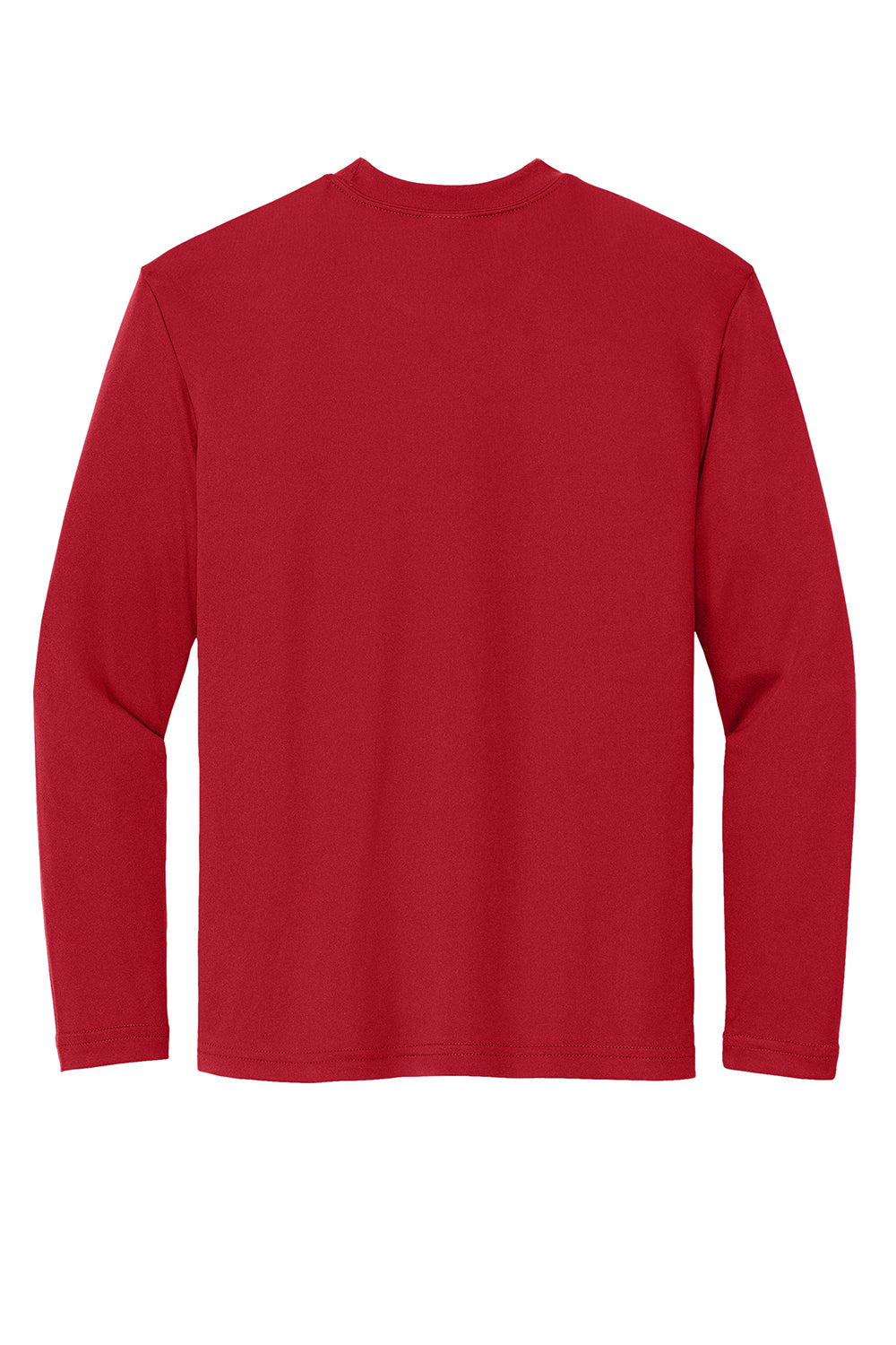 Sport-Tek YST350LS Youth Competitor Moisture Wicking Long Sleeve Crewneck T-Shirt True Red Flat Back