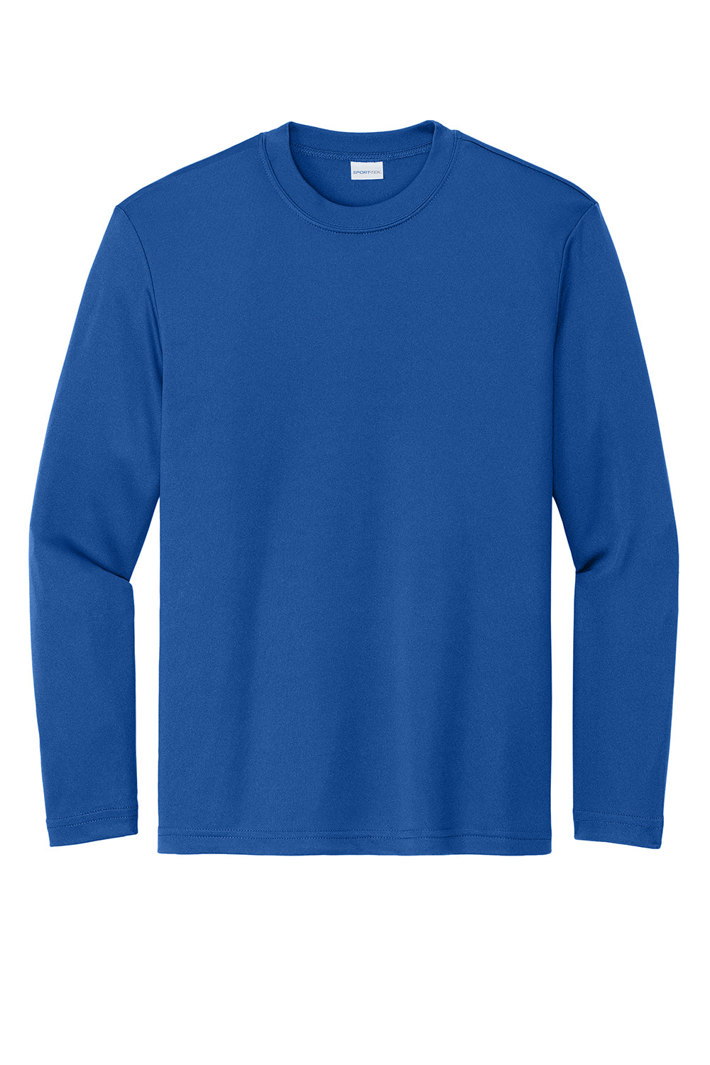 Sport-Tek YST350LS Youth Competitor Moisture Wicking Long Sleeve Crewneck T-Shirt True Royal Blue Flat Front