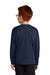 Sport-Tek YST350LS Youth Competitor Moisture Wicking Long Sleeve Crewneck T-Shirt True Navy Blue Model Back