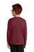 Sport-Tek YST350LS Youth Competitor Moisture Wicking Long Sleeve Crewneck T-Shirt Maroon Model Back