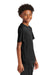 Sport-Tek YST350 Youth Competitor Moisture Wicking Short Sleeve Crewneck T-Shirt Black Model Side