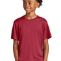 Sport-Tek Youth Competitor Moisture Wicking Short Sleeve Crewneck T-Shirt - Deep Red