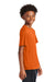 Sport-Tek YST350 Youth Competitor Moisture Wicking Short Sleeve Crewneck T-Shirt Deep Orange Model Side