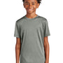 Sport-Tek Youth Competitor Moisture Wicking Short Sleeve Crewneck T-Shirt - Heather Concrete Grey