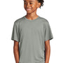 Sport-Tek Youth Competitor Moisture Wicking Short Sleeve Crewneck T-Shirt - Concrete Grey