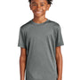 Sport-Tek Youth Competitor Moisture Wicking Short Sleeve Crewneck T-Shirt - Heather Iron Grey