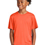 Sport-Tek Youth Competitor Moisture Wicking Short Sleeve Crewneck T-Shirt - Neon Orange