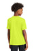 Sport-Tek YST350 Youth Competitor Moisture Wicking Short Sleeve Crewneck T-Shirt Neon Yellow Model Back