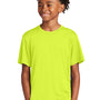 Sport-Tek Youth Competitor Moisture Wicking Short Sleeve Crewneck T-Shirt - Neon Yellow