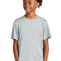 Sport-Tek Youth Competitor Moisture Wicking Short Sleeve Crewneck T-Shirt - Silver Grey