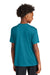 Sport-Tek YST350 Youth Competitor Moisture Wicking Short Sleeve Crewneck T-Shirt Tropic Blue Model Back