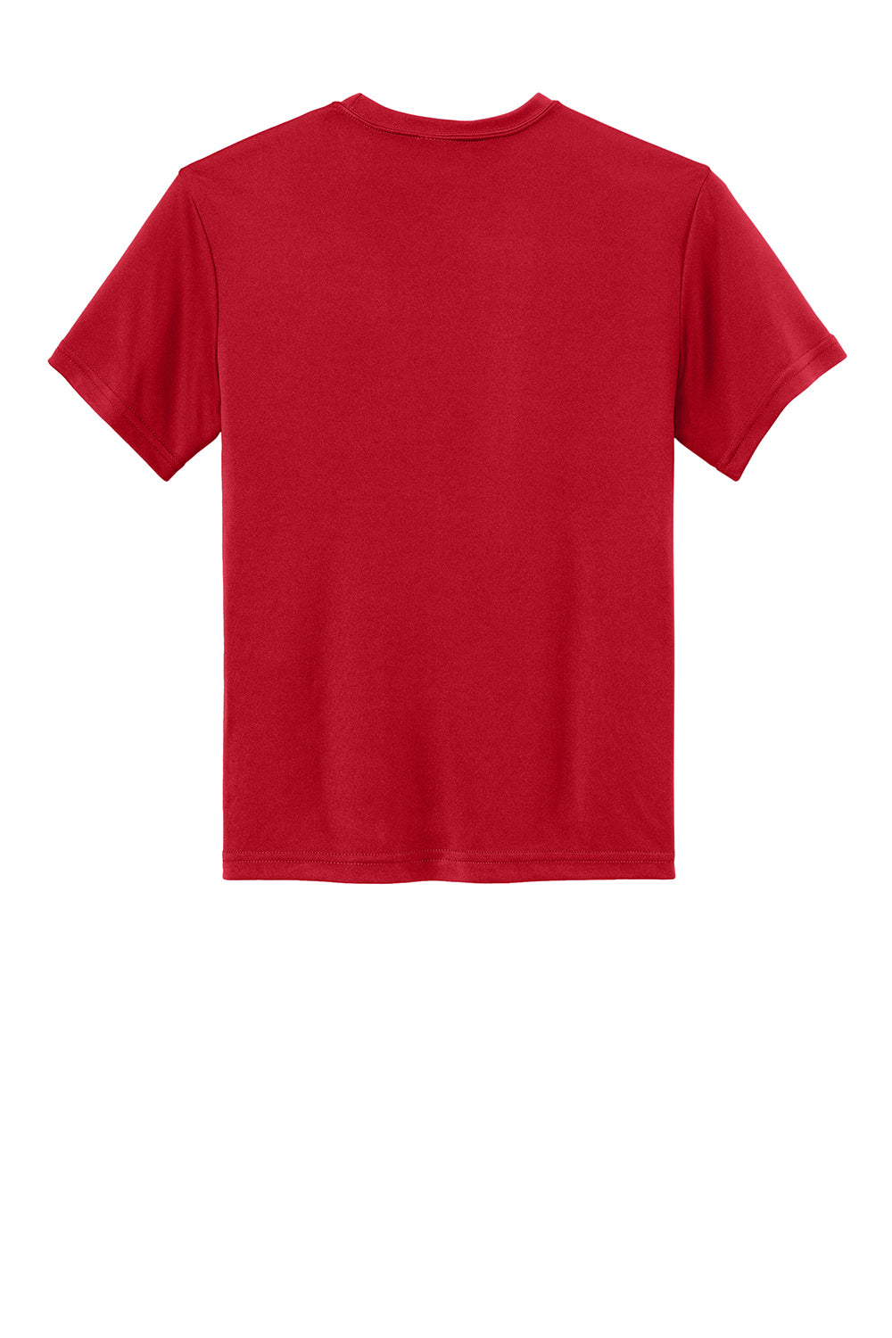 Sport-Tek YST350 Youth Competitor Moisture Wicking Short Sleeve Crewneck T-Shirt True Red Flat Back