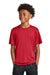 Sport-Tek YST350 Youth Competitor Moisture Wicking Short Sleeve Crewneck T-Shirt True Red Model Front