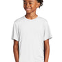 Sport-Tek Youth Competitor Moisture Wicking Short Sleeve Crewneck T-Shirt - White