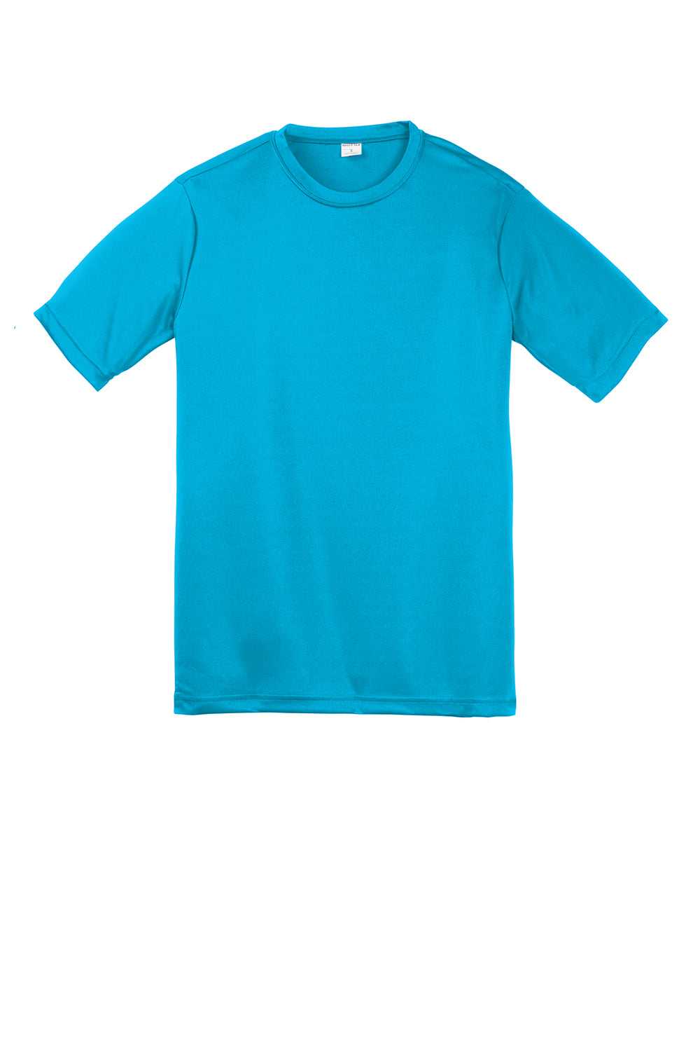 Sport-Tek YST350 Youth Competitor Moisture Wicking Short Sleeve Crewneck T-Shirt Atomic Blue Flat Front