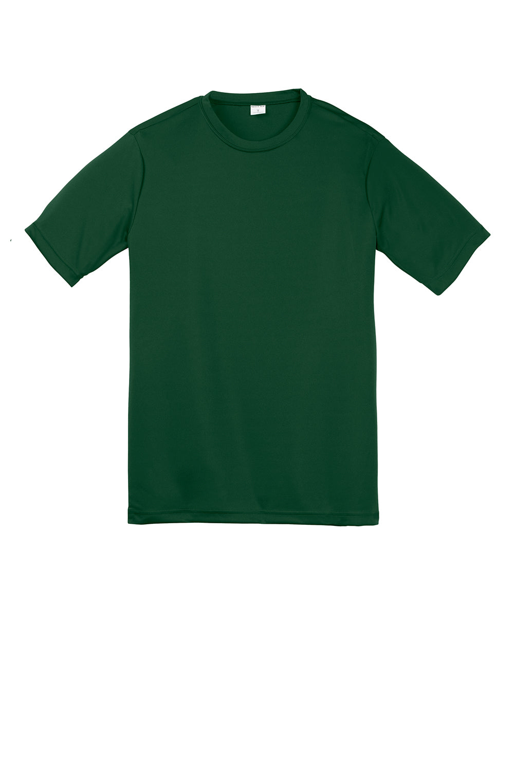 Sport-Tek YST350 Youth Competitor Moisture Wicking Short Sleeve Crewneck T-Shirt Forest Green Flat Front