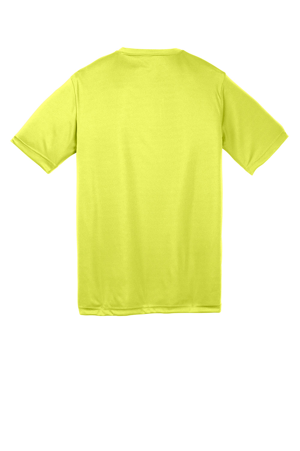 Sport-Tek YST350 Youth Competitor Moisture Wicking Short Sleeve Crewneck T-Shirt Neon Yellow Flat Back