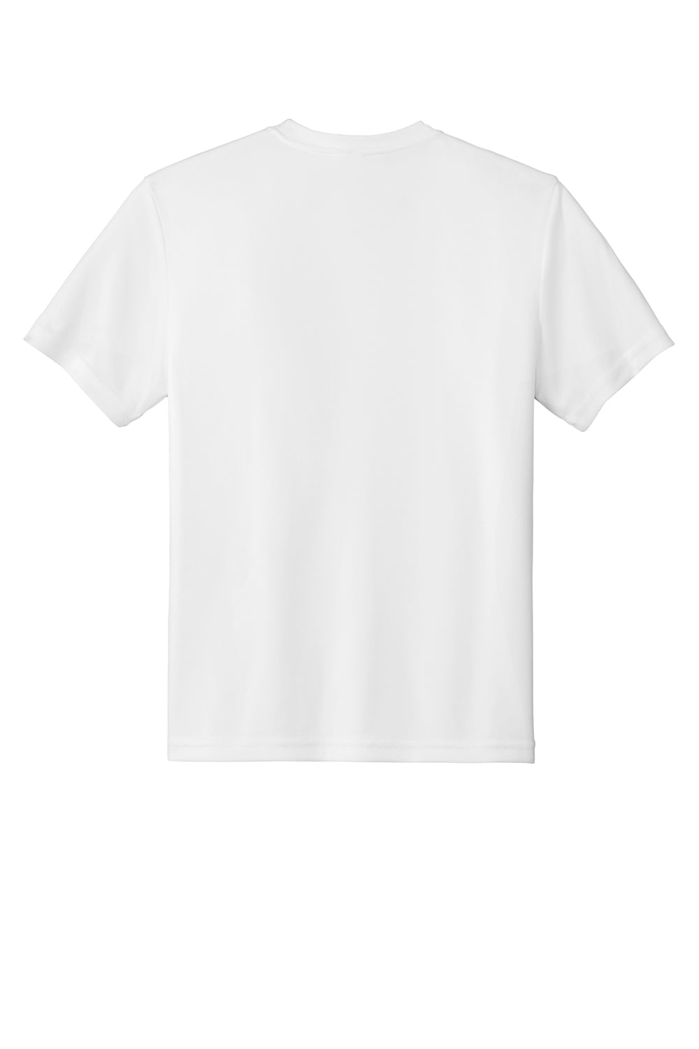 Sport-Tek YST350 Youth Competitor Moisture Wicking Short Sleeve Crewneck T-Shirt White Flat Back