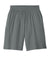 Sport-Tek YST355P Youth Competitor Moisture Wicking Shorts w/ Pockets Iron Grey Flat Front