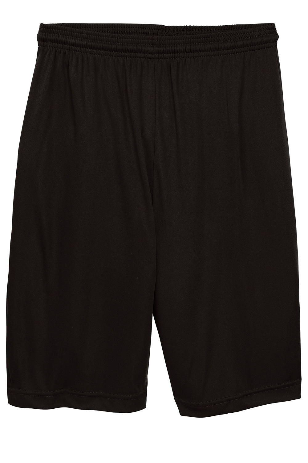 Sport-Tek YST355 Youth Competitor Moisture Wicking Shorts Black Flat Front