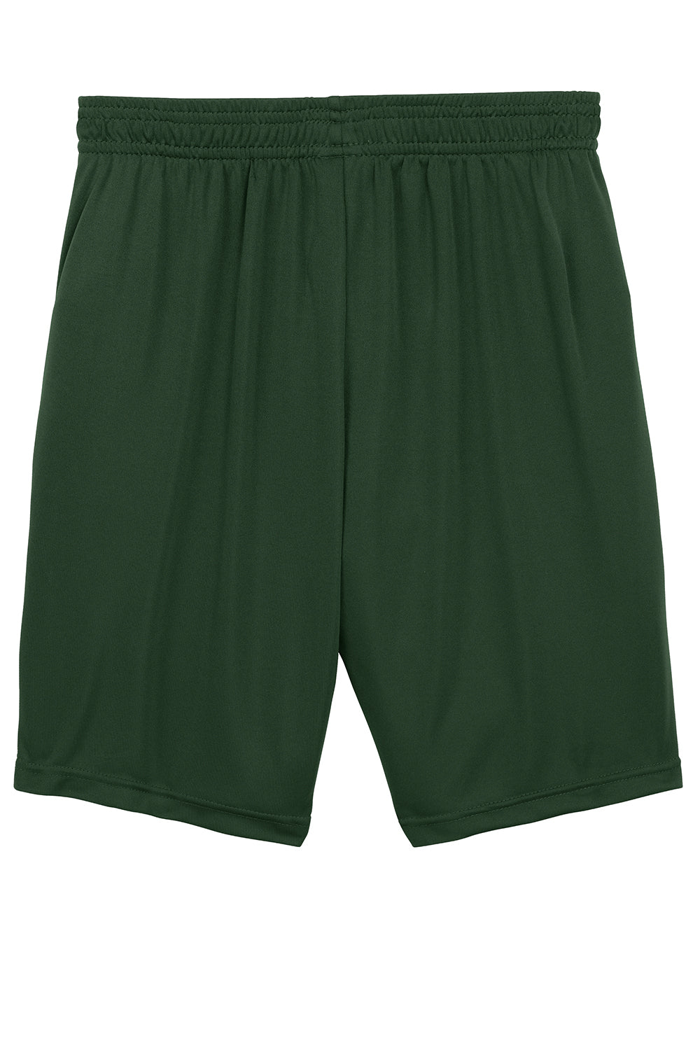 Sport-Tek YST355 Youth Competitor Moisture Wicking Shorts Forest Green Flat Back