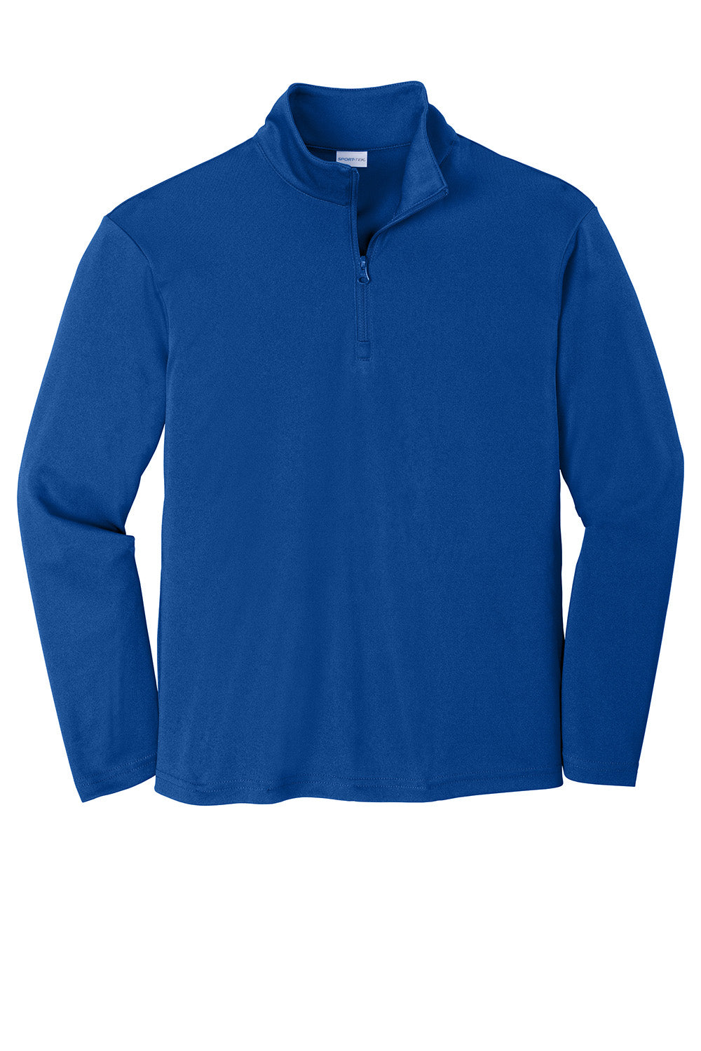 Sport-Tek YST357 Youth Competitor Moisture Wicking 1/4 Zip Sweatshirt True Royal Blue Flat Front