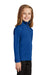 Sport-Tek YST357 Youth Competitor Moisture Wicking 1/4 Zip Sweatshirt True Royal Blue Model Side