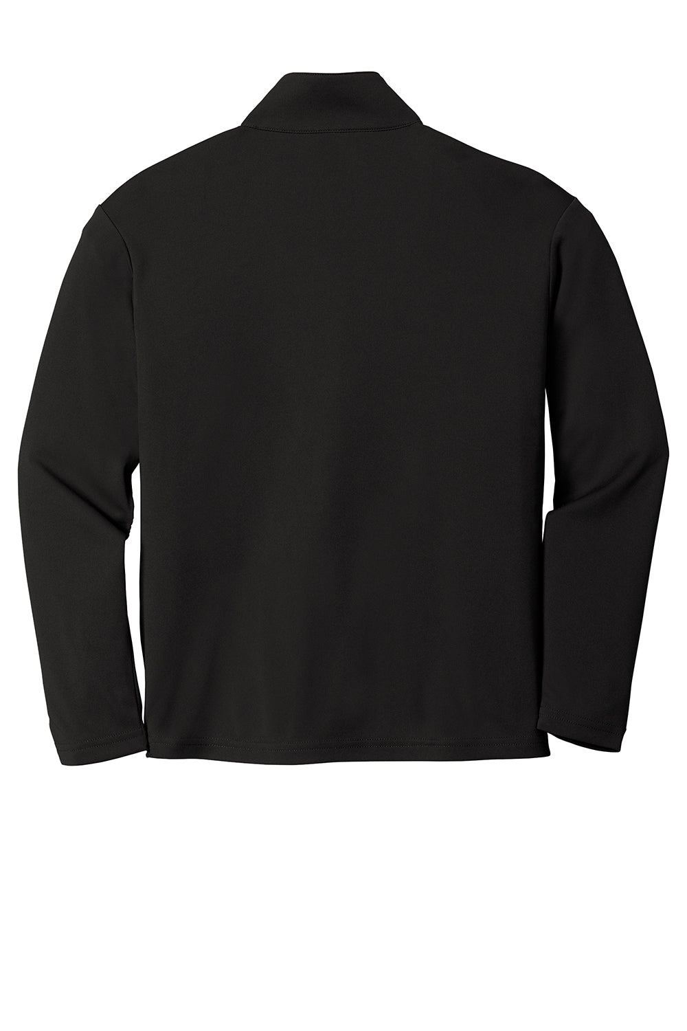 Sport-Tek YST357 Youth Competitor Moisture Wicking 1/4 Zip Sweatshirt Black Flat Back