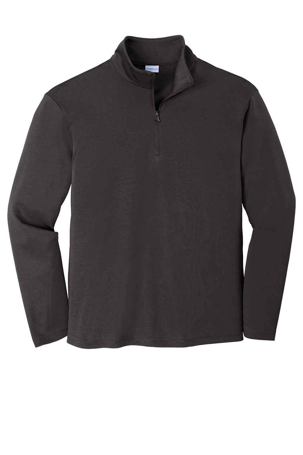 Sport-Tek YST357 Youth Competitor Moisture Wicking 1/4 Zip Sweatshirt Iron Grey Flat Front