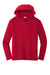 Sport-Tek YST358 Youth Competitor Moisture Wicking Long Sleeve Hooded T-Shirt Hoodie True Red Flat Front