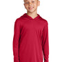 Sport-Tek Youth Competitor Moisture Wicking Long Sleeve Hooded T-Shirt Hoodie - True Red