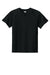 Sport-Tek YST359 Youth PosiCharge Competitor 2-Button Short Sleeve Henley Black Flat Front