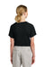 Sport-Tek YST359 Youth PosiCharge Competitor 2-Button Short Sleeve Henley Black Model Back