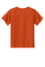 Sport-Tek YST359 Youth PosiCharge Competitor 2-Button Short Sleeve Henley Deep Orange Flat Back