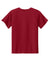 Sport-Tek YST359 Youth PosiCharge Competitor 2-Button Short Sleeve Henley Deep Red Flat Back