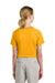 Sport-Tek YST359 Youth PosiCharge Competitor 2-Button Short Sleeve Henley Gold Model Back