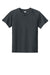 Sport-Tek YST359 Youth PosiCharge Competitor 2-Button Short Sleeve Henley Iron Grey Flat Front