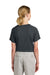 Sport-Tek YST359 Youth PosiCharge Competitor 2-Button Short Sleeve Henley Iron Grey Model Back