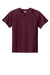 Sport-Tek YST359 Youth PosiCharge Competitor 2-Button Short Sleeve Henley Maroon Flat Front